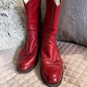 (REPOSH) Justin Boots Red Women's Shoes